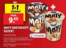 Lidl MATY Smetanový dezert nabídka