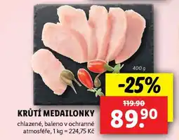 Lidl Krůtí medailonky nabídka