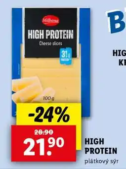 Lidl High Protein plátkový sýr nabídka