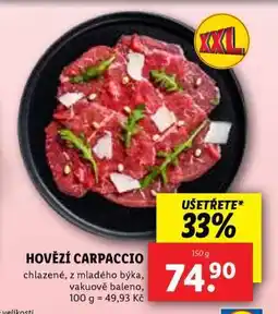 Lidl Hovězí carpaccio nabídka