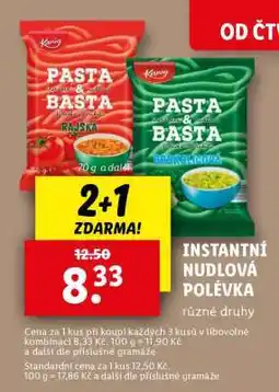 Lidl Instantní nudlová polévka nabídka