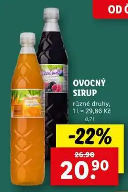 Lidl Ovocný sirup nabídka