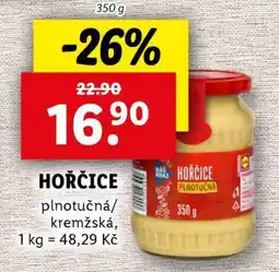 Lidl Hořčice nabídka