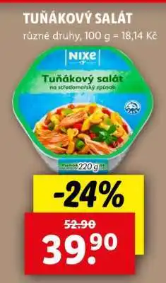 Lidl Tuňákový salát nabídka