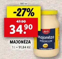 Lidl Kania MAJONÉZA PREMIUM nabídka