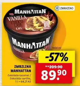 Lidl Zmrzlina Manhattan nabídka