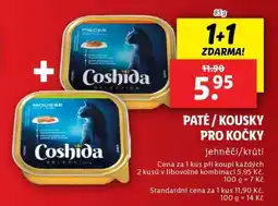 Lidl Coshida Paté / Kousky pro kočky nabídka