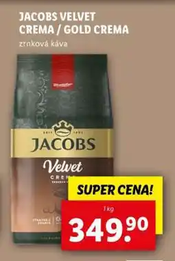 Lidl JACOBS VELVET CREMA GOLD CREMA nabídka