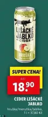 Lidl CIDER LIŠÁCKÉ JABLKO nabídka