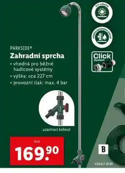 Lidl PARKSIDE Zahradní sprcha nabídka