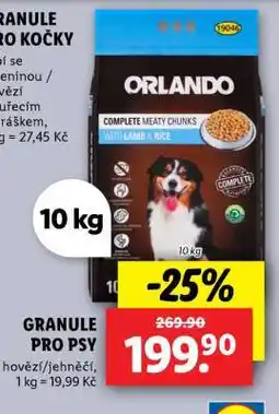 Lidl ORLANDO Granule pro psy nabídka