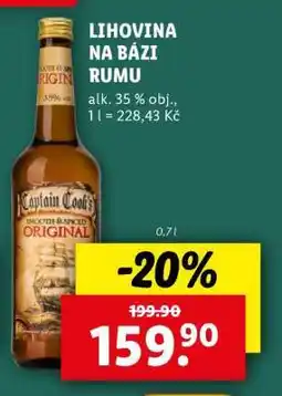 Lidl LIHOVINA NA BÁZI RUMU nabídka