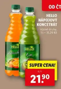 Lidl Hello Nápojový koncentrát nabídka