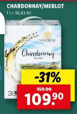 Lidl CHARDONNAY / MERLOT nabídka