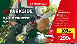 Lidl PARKSIDE Aku řetězová pila 20 V nabídka