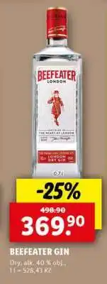 Lidl Beefeater Gin nabídka