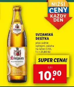 Lidl Svijanská desítka nabídka