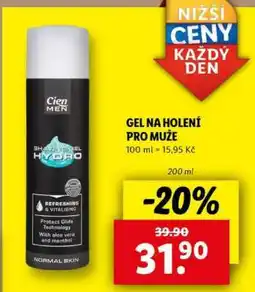 Lidl Cien Men Shaving Gel Hydro nabídka