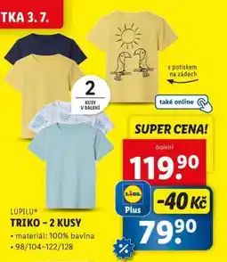 Lidl LUPILU TRIKO 2 KUSY nabídka