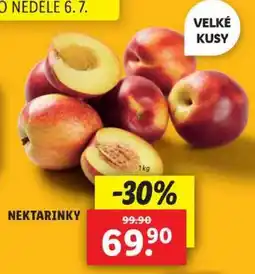 Lidl Nektarinky nabídka