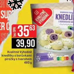 Jip Kvalitně Výhodně knedlíky s borůvkami pirožky s tvarohem nabídka