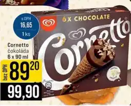 Jip Cornetto čokoláda 6 x 90 ml nabídka