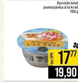 Jip GURMÁN KLUB Pomazánka à la krab nabídka