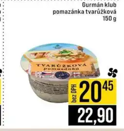 Jip Gurmán klub pomazánka tvarůžková nabídka