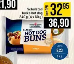 Jip Schulstad bulka hot dog nabídka