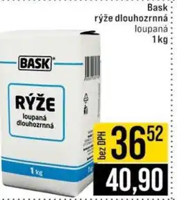 Jip Bask rýže dlouhozrnná loupaná 1 kg nabídka