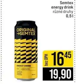 Jip Semtex Energy drink nabídka