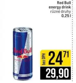 Jip Red Bull energy drink nabídka