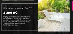 Kondela Bílé zahradní lehátko BONTO nabídka