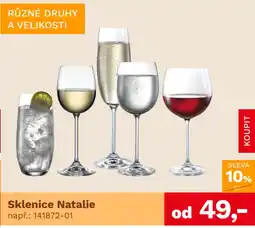 Asko Sklenice Natalie nabídka