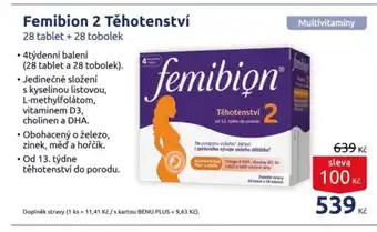 Benu Femibion 2 Těhotenství nabídka