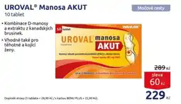 Benu UROVAL® Manosa AKUT nabídka