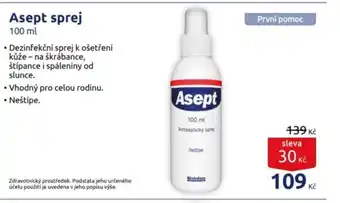 Benu Asept sprej nabídka