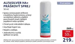Benu ALFASILVER HA+ Práškový sprej nabídka