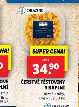 Lidl Čerstvé těstoviny s náplní nabídka