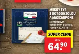 Lidl Měkký sýr s gorgonzolou a mascarpone nabídka