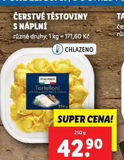 Lidl Čerstvé těstoviny s náplní nabídka