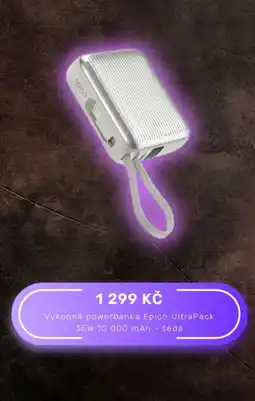 istyle Výkonná powerbanka Epico UltraPack 35W 10 000 mAh - šedá nabídka