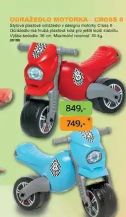 Dráčik ODRÁŽEDLO MOTORKA - CROSS 8 nabídka