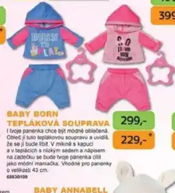 Dráčik BABY BORN TEPLÁKOVÁ SOUPRAVA nabídka