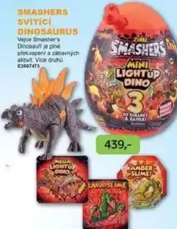 Dráčik SMASHERS SVÍTÍCÍ DINOSAURUS Vejce Smasher's nabídka