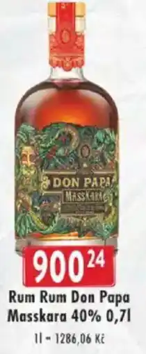Astur&Qanto Rum Rum Don Papa Masskara 40% nabídka