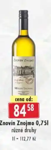 Astur&Qanto Znovín Znojmo nabídka