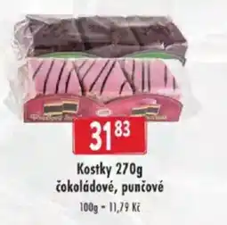 Astur&Qanto Kostky čokoládové, punčové nabídka