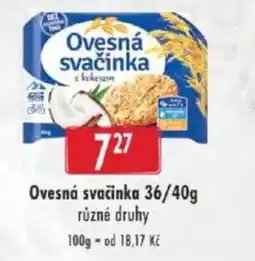 Astur&Qanto Ovesná svačinka nabídka