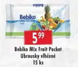 Astur&Qanto Bebiko Mix Fruit Pocket Ubrousky vlhčené nabídka